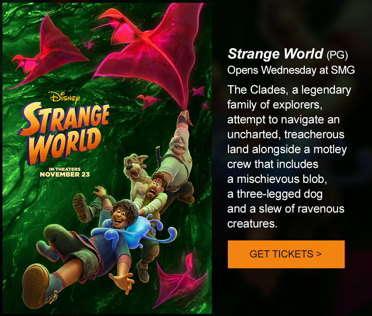 🚨 Studio Movie Grill, Get 6 StrangeWorld and DevotionMovie Tickets